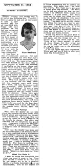 Clipping from 9/21/1925