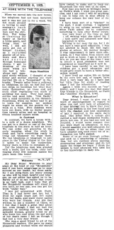 Clipping from 9/8/1925
