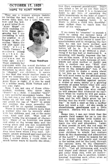 Clipping from 10/17/1926