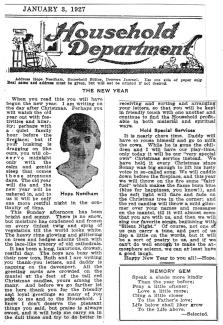 Clipping from 1/3/1927