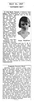 Clipping from 5/31/1927