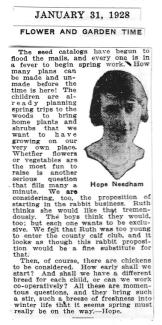 Clipping from 1/31/1928