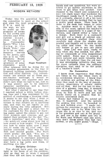 Clipping from 2/13/1928