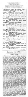 Clipping from 1/13/1941